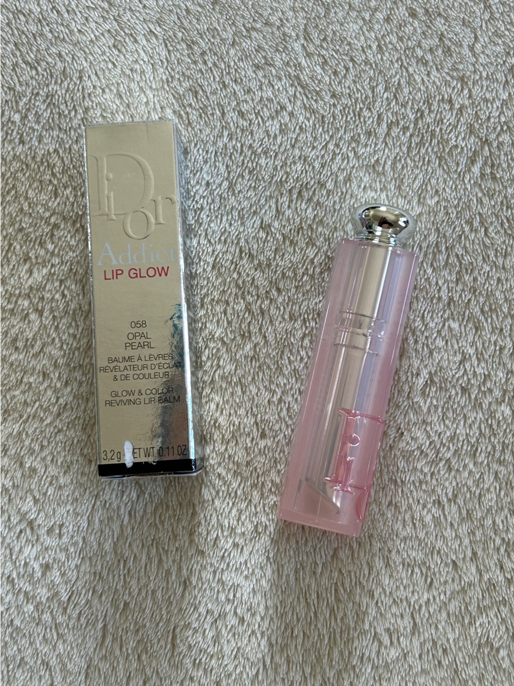 Dior Addict Lip Glow Hydrating Balm — 058 Opal Pearl